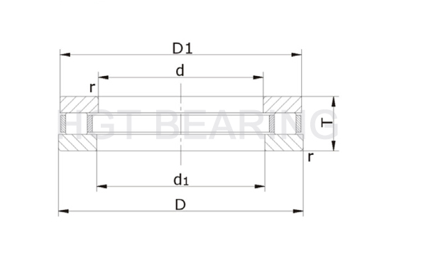 Cylindrical Roller Thrust Bearing assembly drawing