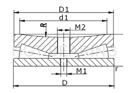 Screw-Down bearing assembly drawing
