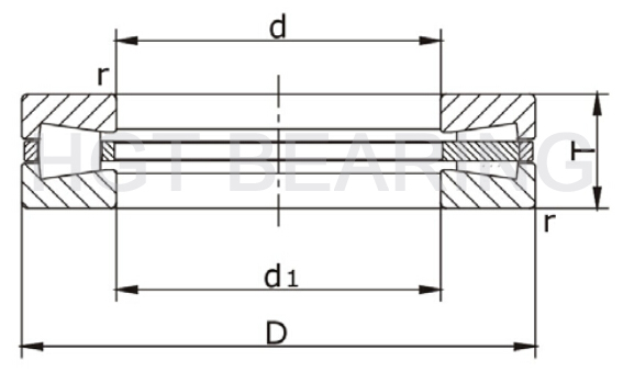 Taper Roller Thrust Bearing assembly drawing